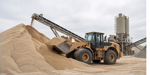 Fine aggregate sand for concrete and masonry